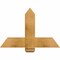 Ekena Millwork Eugene Rough Sawn Timber Gable Bracket, Western Red Cedar, 36"W x 24"H x 2"D x 6"F, 16/12 Pitch GBW036X24X0206EUG00RWR - alternate 1